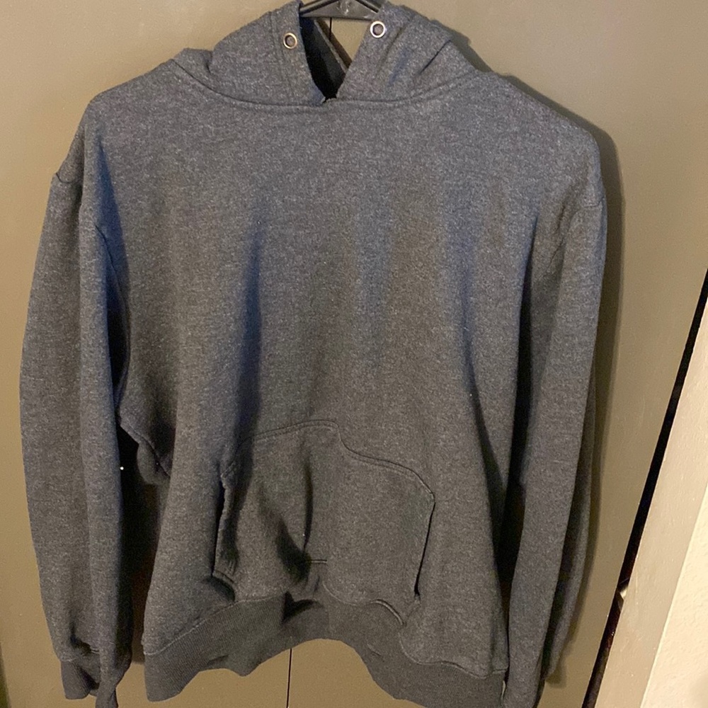 dark grey hoodie